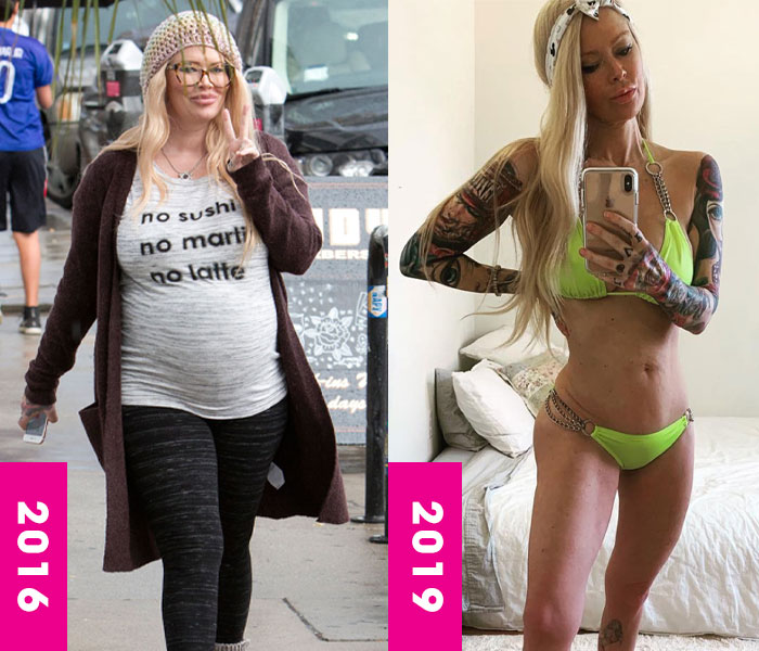 Jenna Jameson weight loss, surgery, keto, then and now, celebrity transformation, before and after, fat, thin, skinny