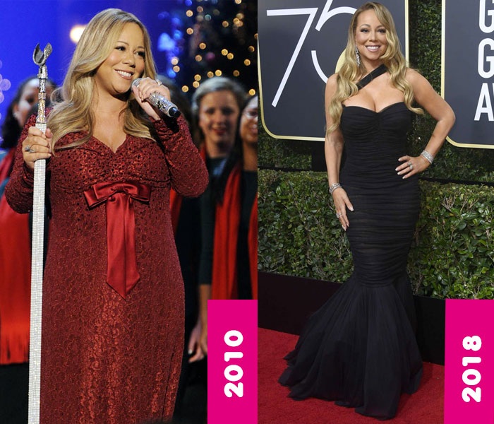 Mariah Carey Weight Loss Surgery, Gastric Bypass, Mariah Carey Fat, Before and After, Then and Now, 2018 